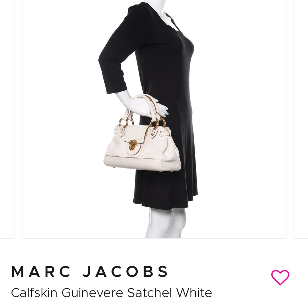 Marc Jacobs Vintage Guineviere White Leather Bag